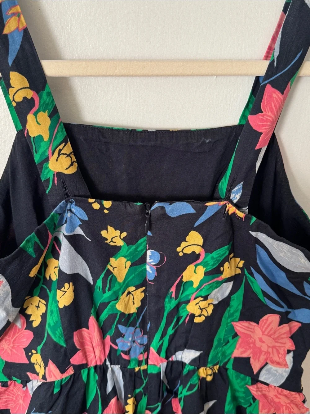 J. Crew Floral Tiered Cotton Maxi Dress w/ Pockets